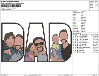 DAD mustache