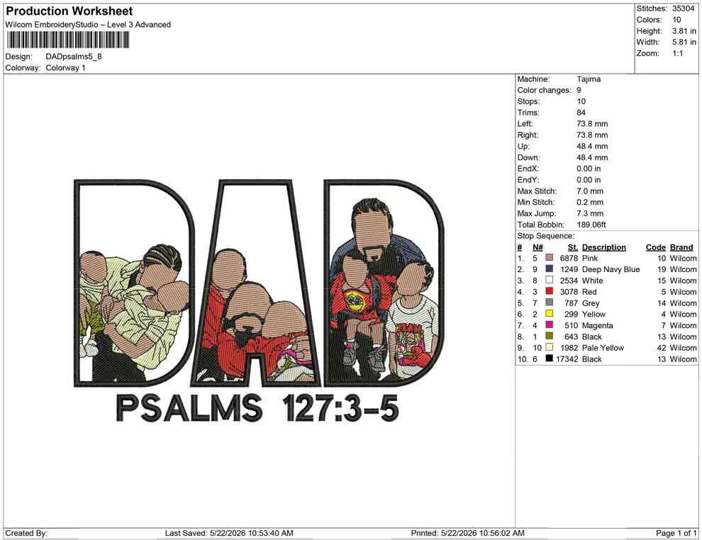 DAD Psalms