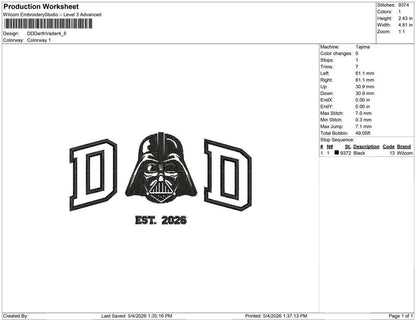 DD Darth Vader