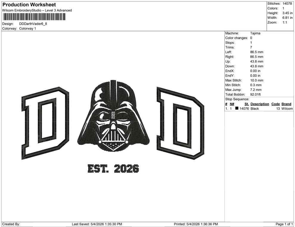 DD Darth Vader