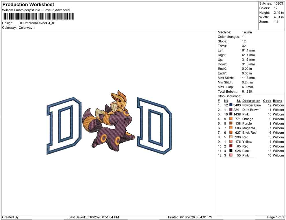 DD Umbreon Eevee C