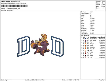 DD Umbreon Eevee C