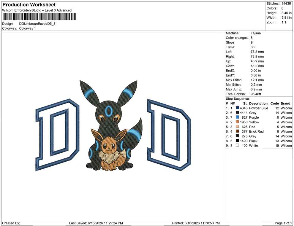 DD Umbreon Eevee D