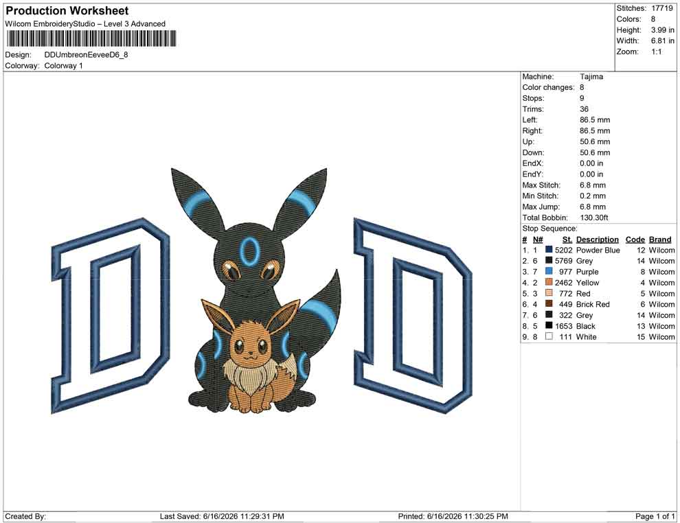 DD Umbreon Eevee D