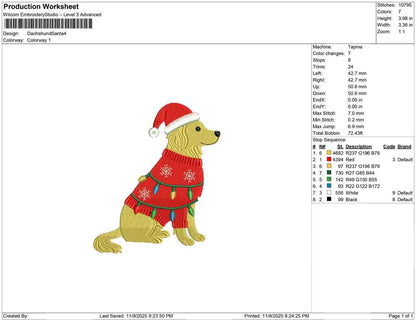 Dachhund Santa