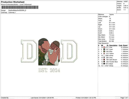 Dad And Baby Est 2024 D