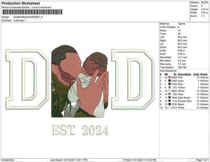 Dad And Baby Est 2024 D