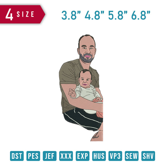 Dad And Baby sit