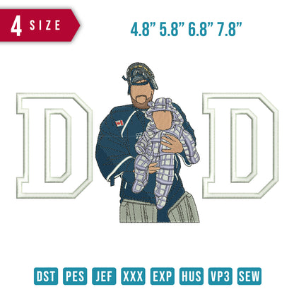 Dad And Boy Hockey