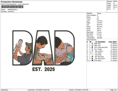 Dad Baby Est