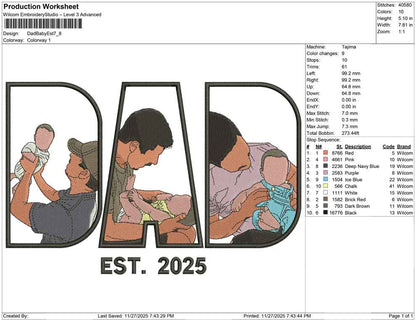 Dad Baby Est