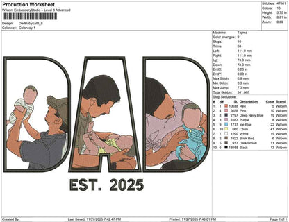 Dad Baby Est