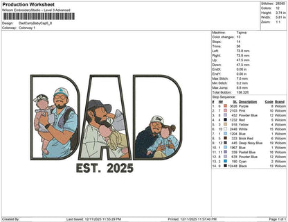 Dad Carry Baby Cap