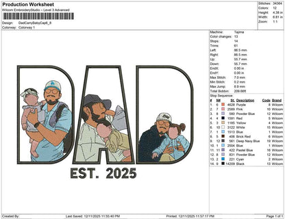 Dad Carry Baby Cap