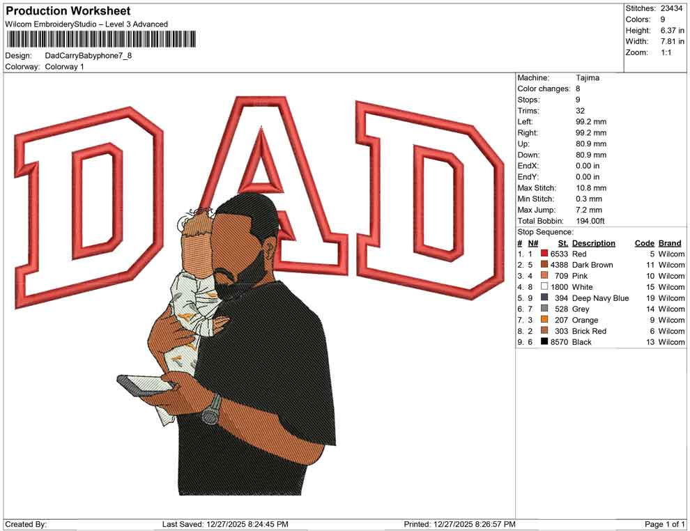 Dad Carry Baby Phone