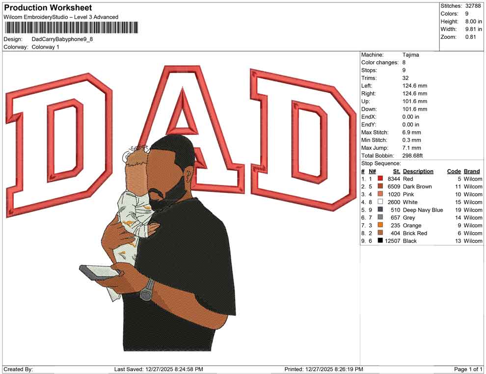 Dad Carry Baby Phone