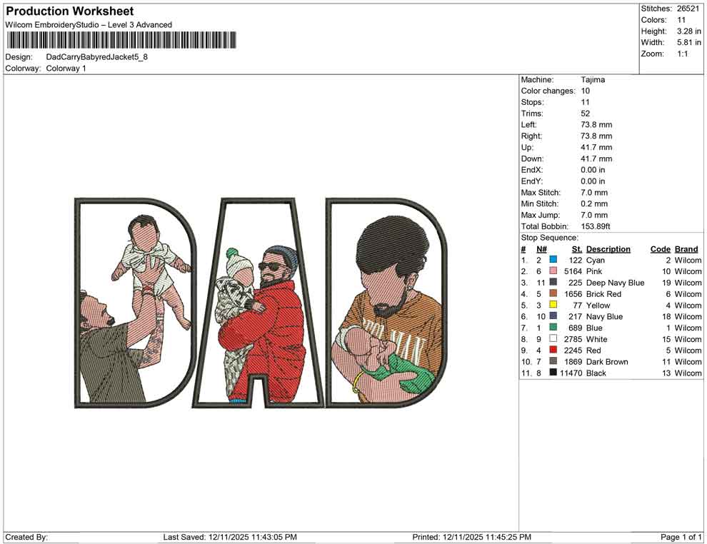 Dad Carry baby Red Jacket