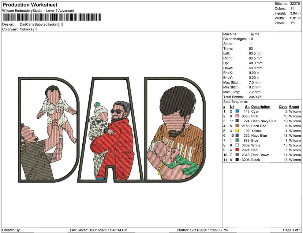 Dad Carry baby Red Jacket