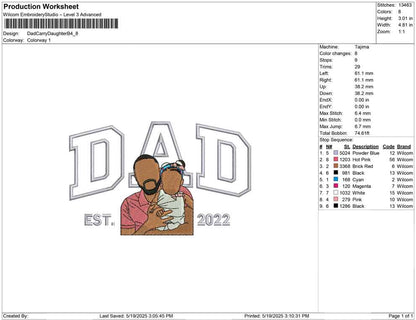 Dad Carry Daughter B