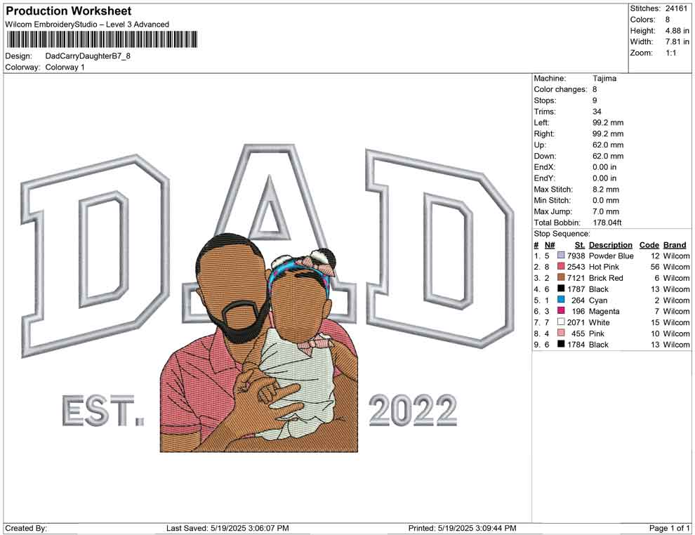 Dad Carry Daughter B