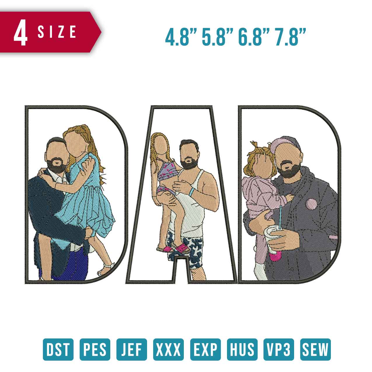 Dad daughter 3 pose
