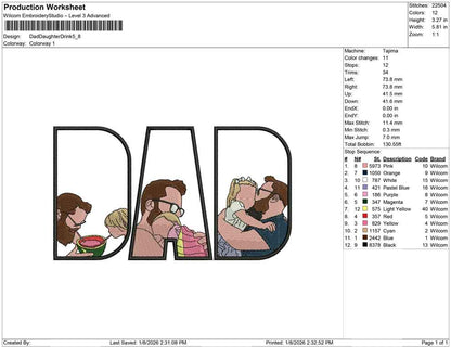 Dad Daughter Drink
