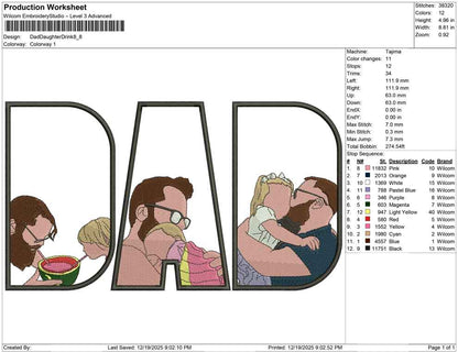 Dad Daughter Drink