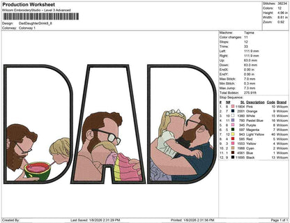 Dad Daughter Drink
