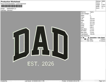 Dad Est 2026