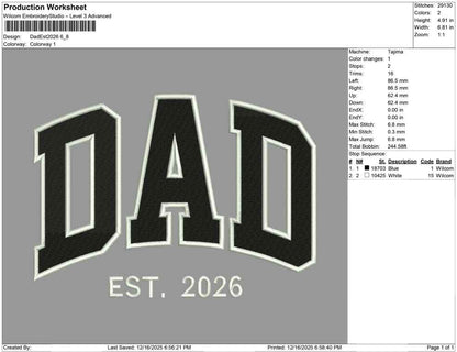 Dad Est 2026