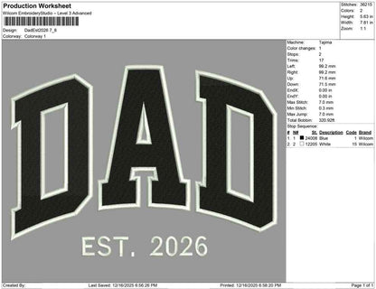 Dad Est 2026