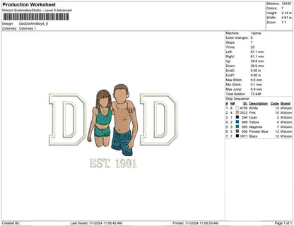 Dad Girl And Boy
