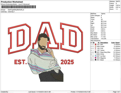 Dad Huge Baby Blanket