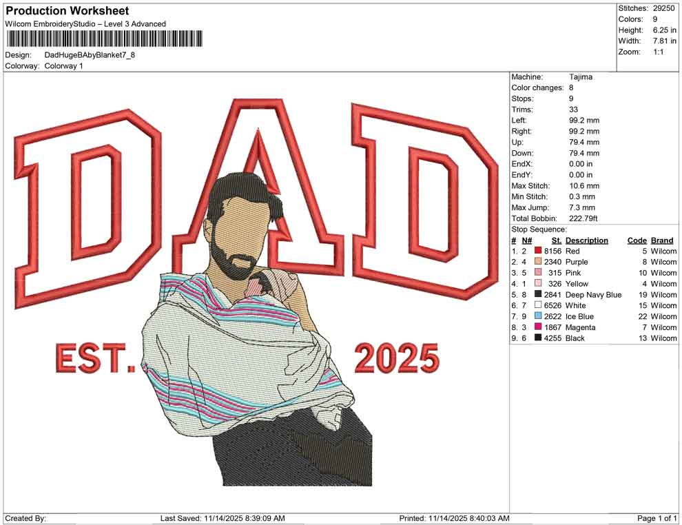 Dad Huge Baby Blanket