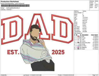 Dad Huge Baby Blanket