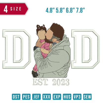 Dad Kissing Daughter B