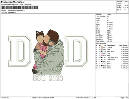 Dad Kissing Daughter B