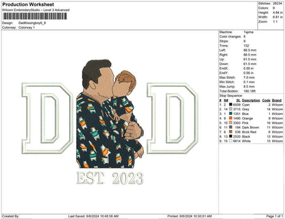 Dad Kissing Boy