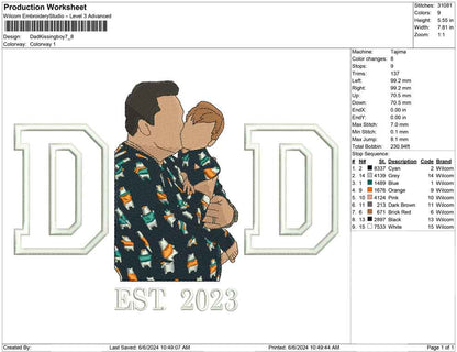Dad Kissing Boy