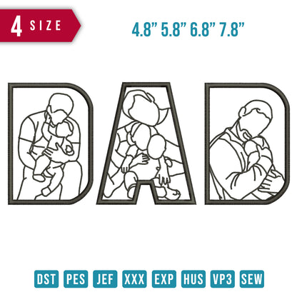Dad Line Art C