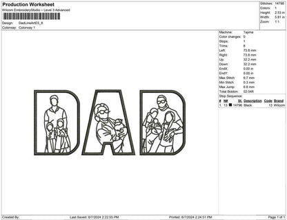 Dad Line Art E