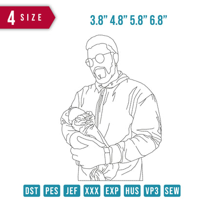 Dad Outline Runn