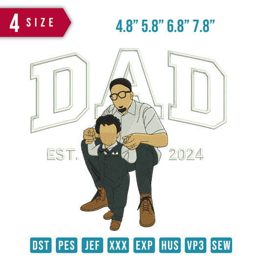 Dad and son Sit down