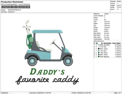 Daddy Golf Caddy