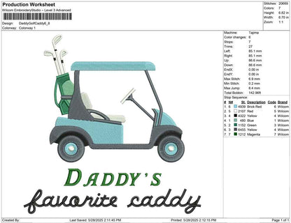 Daddy Golf Caddy