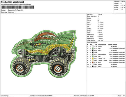 Dagon Car Toy Patch
