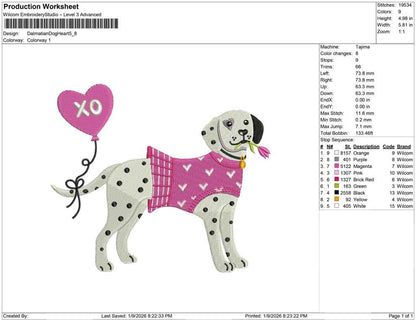 Dalmatian Dog Heart