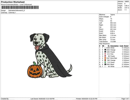 Dalmatian Halloween