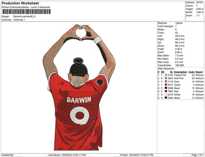 Darwin love hand