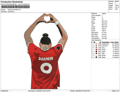 Darwin love hand